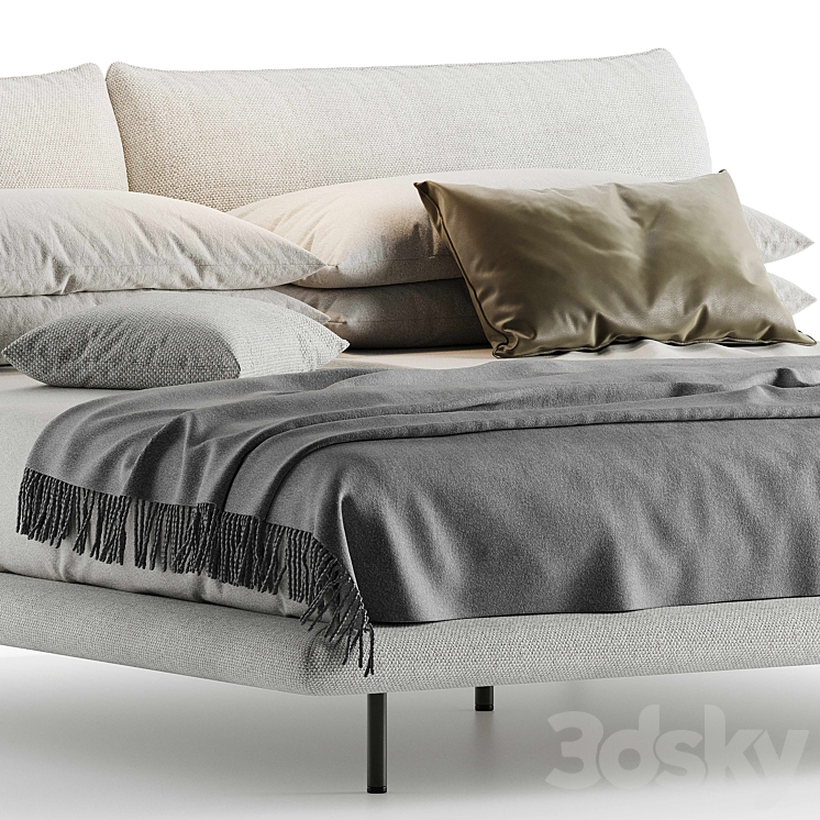 Bonaldo Blend bed 3DS Max Model - thumbnail 2