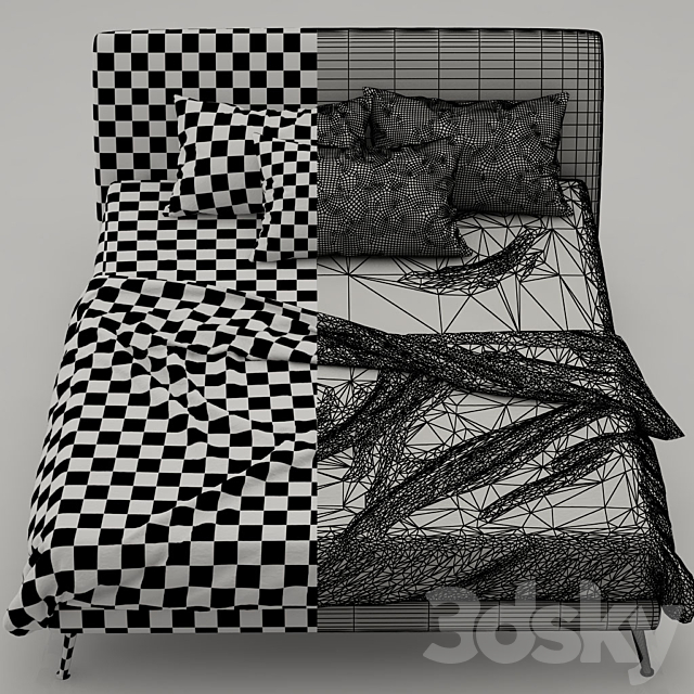 Bonaldo Dream on bed 3DSMax File - thumbnail 3