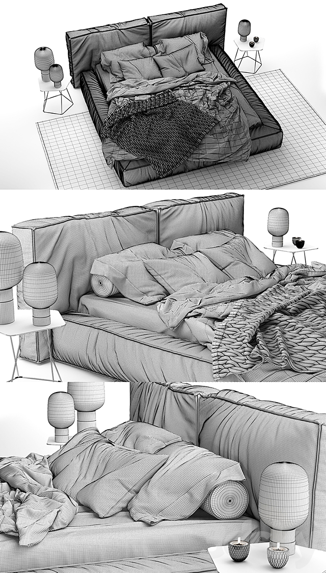 Bonaldo fluff 3DS Max Model - thumbnail 3