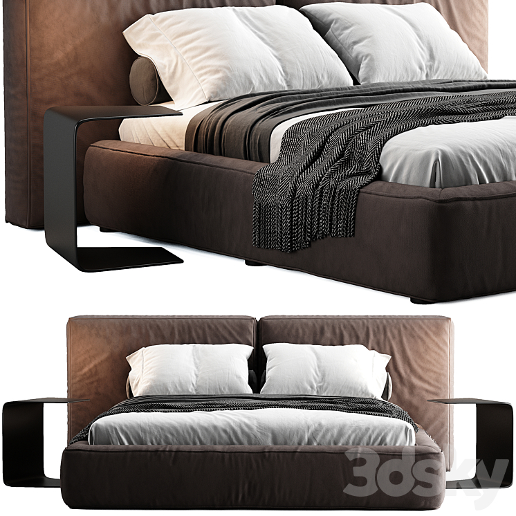 Bonaldo Fluff Bed 3DS Max Model - thumbnail 2