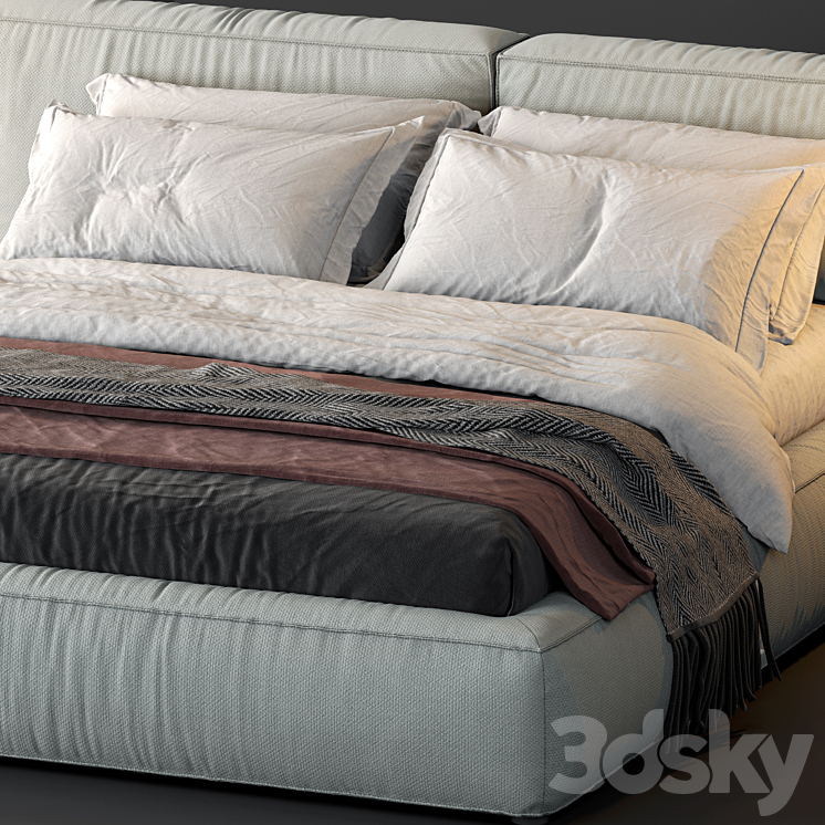 Bonaldo Fluff Bed 3DS Max - thumbnail 2