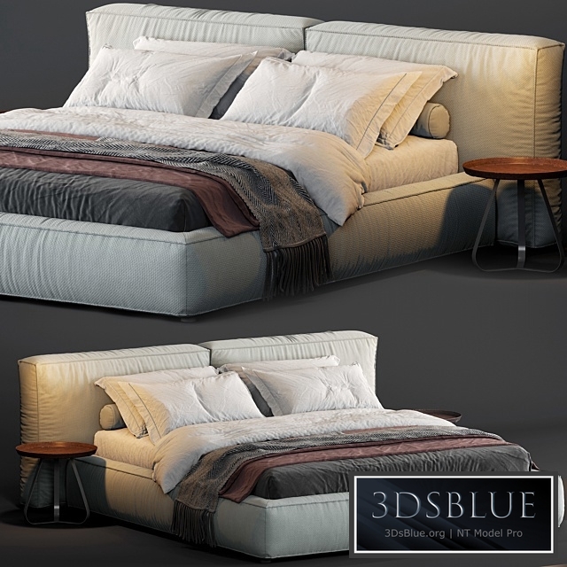 Bonaldo Fluff Bed 3DS Max - thumbnail 3