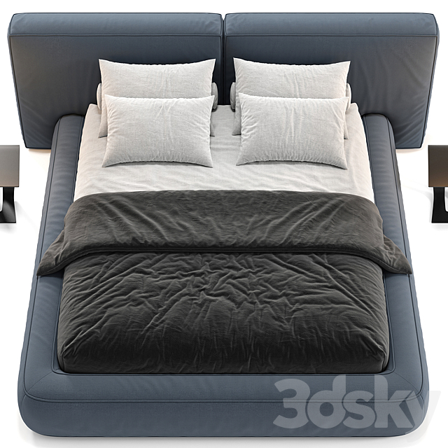 Bonaldo fluff bed 3DSMax File - thumbnail 3