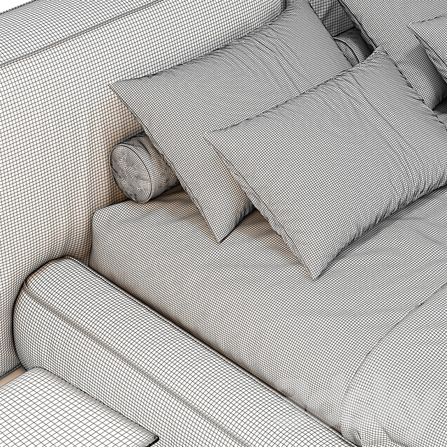 Bonaldo fluff bed 3DSMax File - thumbnail 5