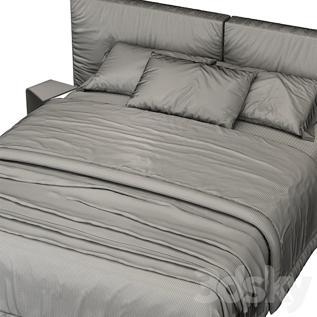 Bonaldo Fluff Bed 3DSMax File - thumbnail 4