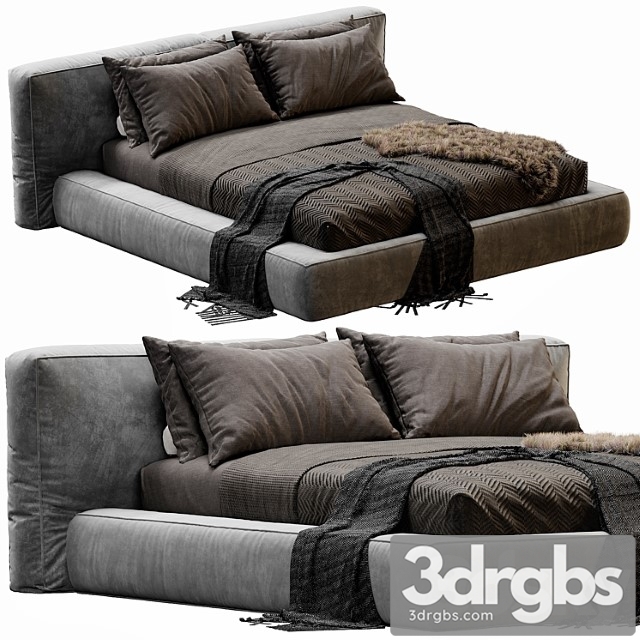 Bonaldo Fluff Bed 6 3dsmax Download - thumbnail 1