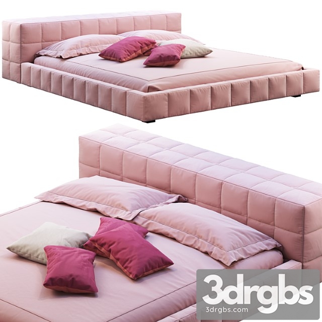 Bonaldo squaring bed 2 3dsmax Download - thumbnail 1