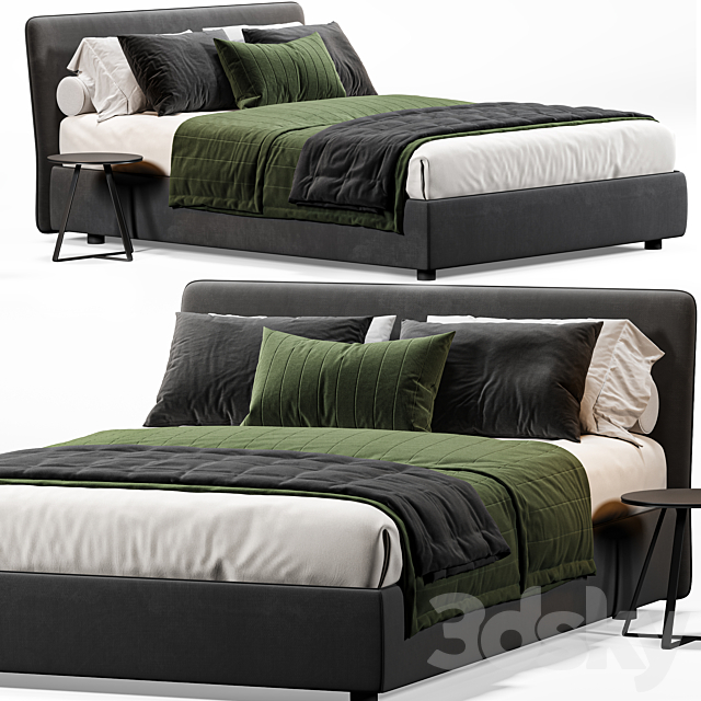 Bonaldo tonight bed 3DSMax File - thumbnail 1