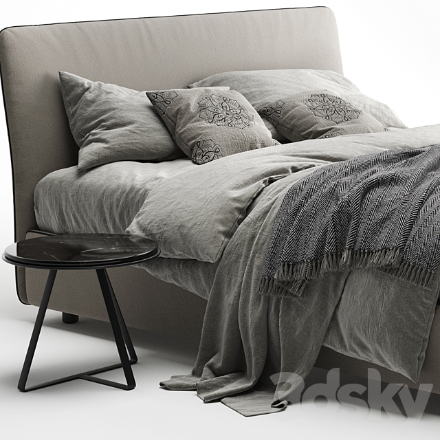 Bonaldo tonight bed 3DSMax File - thumbnail 2