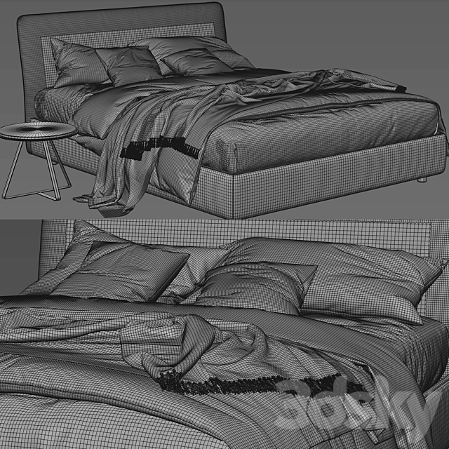 Bonaldo tonight bed 3DSMax File - thumbnail 5