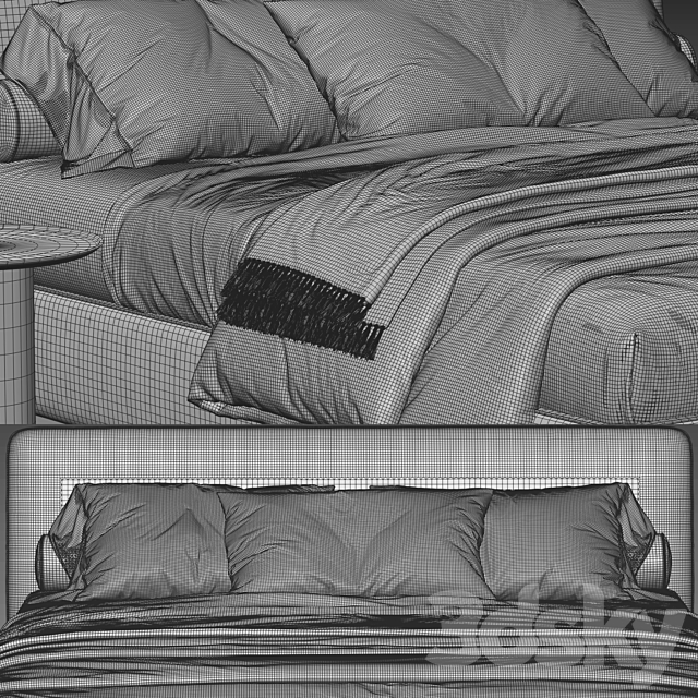 Bonaldo tonight bed 3DSMax File - thumbnail 4