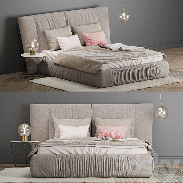 Bonaldo Youniverse Bed 3DSMax File - thumbnail 2