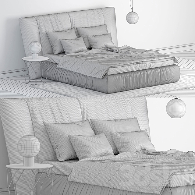 Bonaldo Youniverse Bed 3DSMax File - thumbnail 3