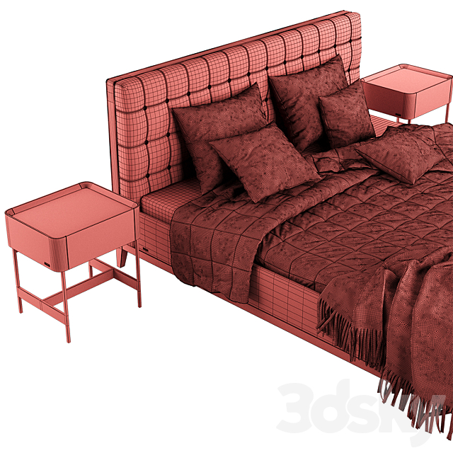 Bond Bed 3DSMax File - thumbnail 5