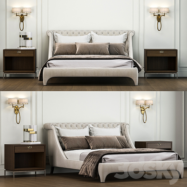 Bradmore Bed – Gianfranco Ferrè Home 3DSMax File - thumbnail 1