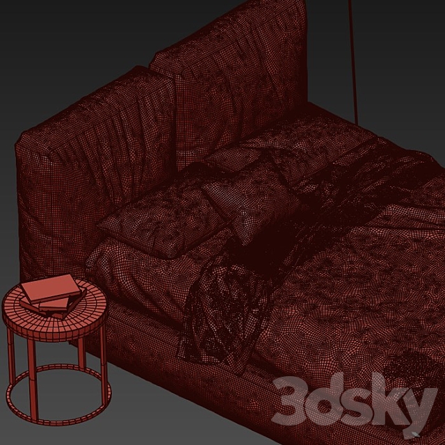 Brick Novamobili Bed 3DSMax File - thumbnail 3