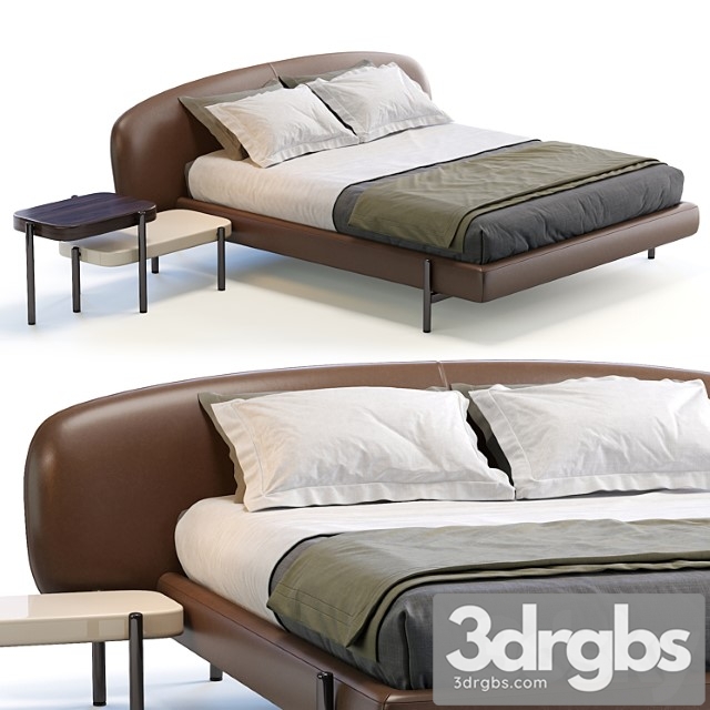 Busneli Bed Ermione 3dsmax Download - thumbnail 1