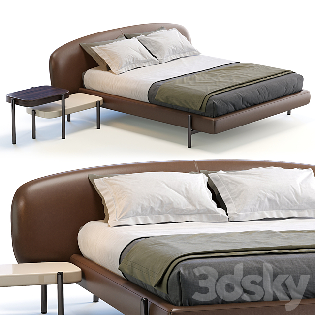 Busneli Bed ERMIONE 3DSMax File - thumbnail 1