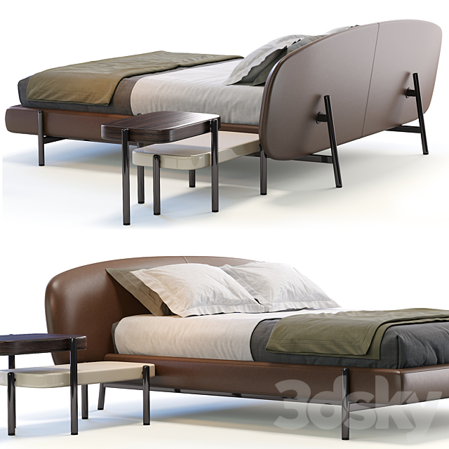 Busneli Bed ERMIONE 3DSMax File - thumbnail 2