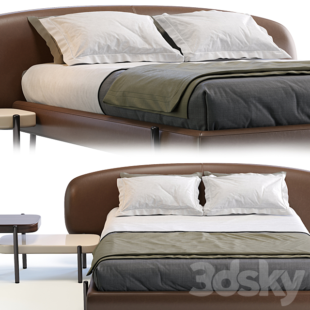 Busneli Bed ERMIONE 3DSMax File - thumbnail 3