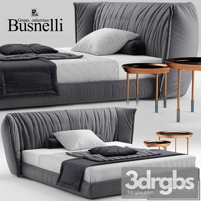 Busnelli Bed 3dsmax Download - thumbnail 1