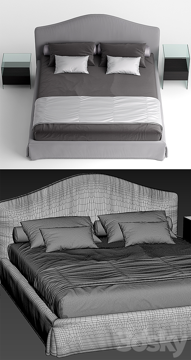 Busnelli bed MAYFAIR 3DSMax File - thumbnail 3