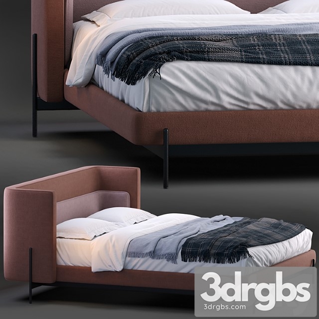 Busnelli bed yume_2 2 3dsmax Download - thumbnail 1