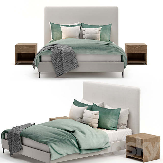 cama filemone bed 01 3DSMax File - thumbnail 1