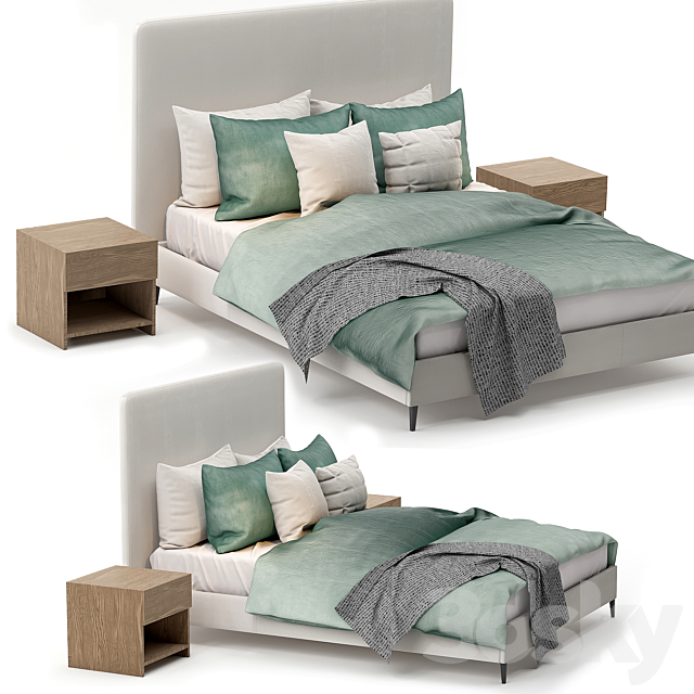 cama filemone bed 01 3DSMax File - thumbnail 2