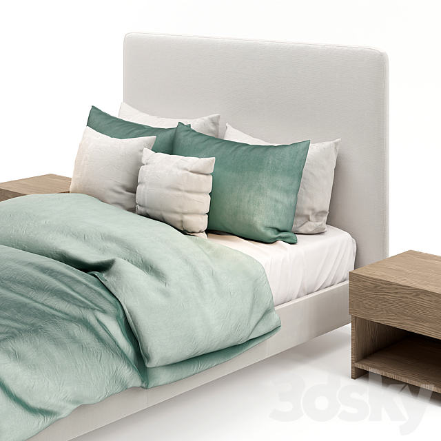 cama filemone bed 01 3DSMax File - thumbnail 3