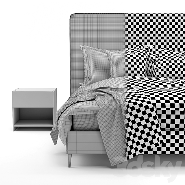 cama filemone bed 01 3DSMax File - thumbnail 4