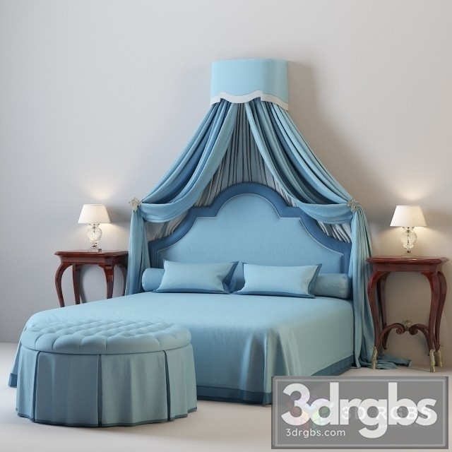 Canopy Baldachin Bed 3dsmax Download - thumbnail 1