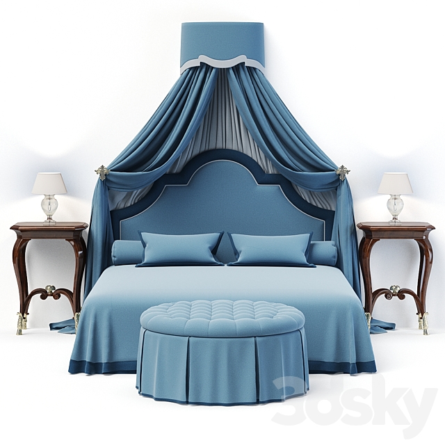 Canopy bed 3ds Max - thumbnail 1