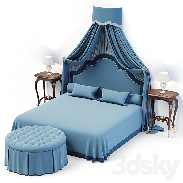 Canopy bed 3ds Max - thumbnail 2