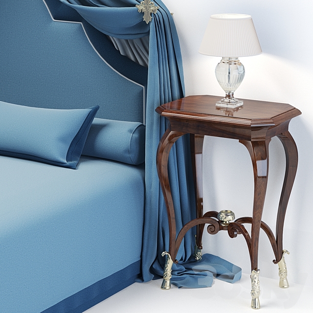 Canopy bed 3ds Max - thumbnail 3