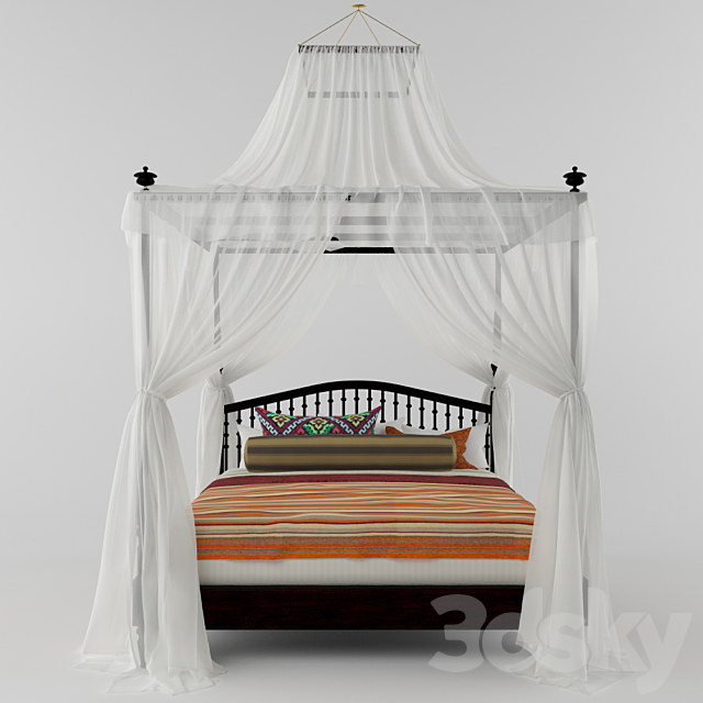 Canopy bed 3DSMax File - thumbnail 2