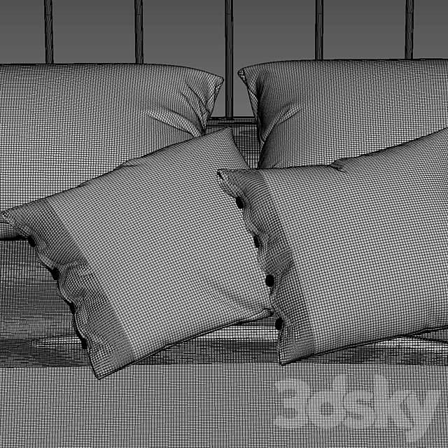 Cantori Inglese bed 3DSMax File - thumbnail 7