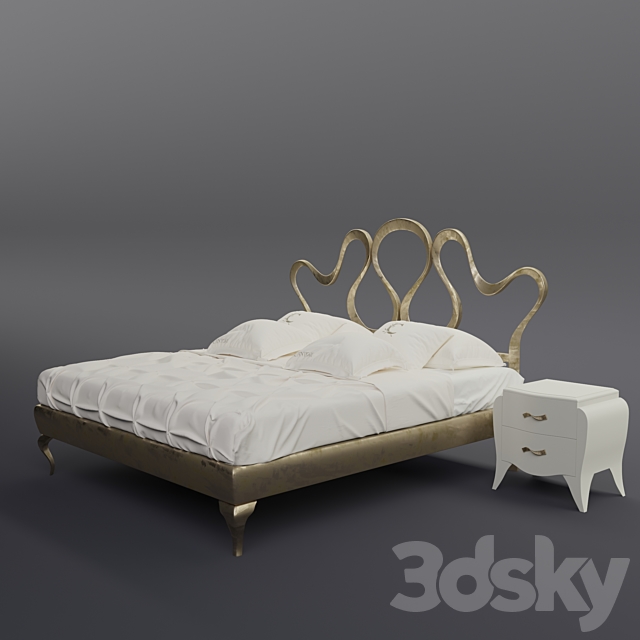 Cantori Nastro bed 3DSMax File - thumbnail 4