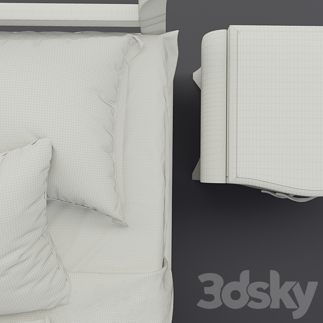 Cantori Nastro bed 3DSMax File - thumbnail 5