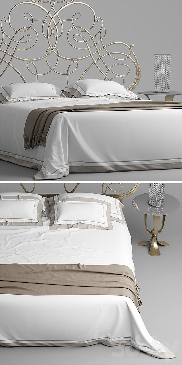 Cantori PASCIÀ Bed 3DSMax File - thumbnail 2