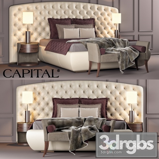 Capital Collection Bed Kesy Xl 3dsmax Download - thumbnail 1