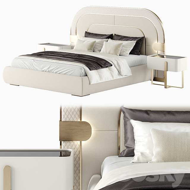 Capital Collection EDEN Bed 3DSMax File - thumbnail 1