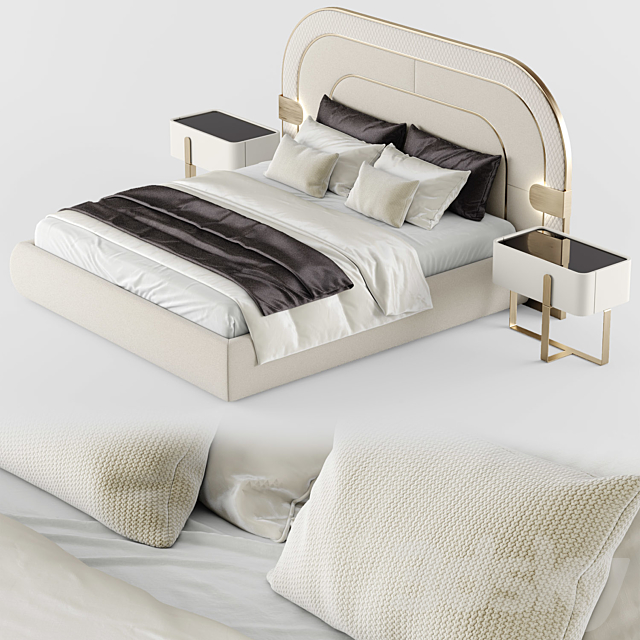 Capital Collection EDEN Bed 3DSMax File - thumbnail 5