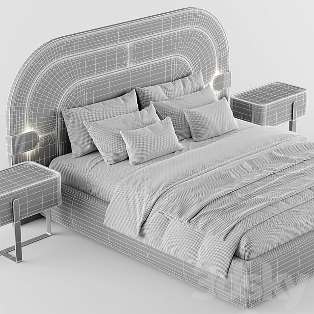 Capital Collection EDEN Bed 3DSMax File - thumbnail 7