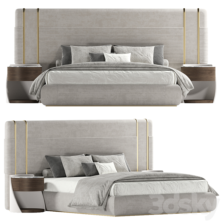 Capital Collection – Frey bed 3DS Max Model - thumbnail 3