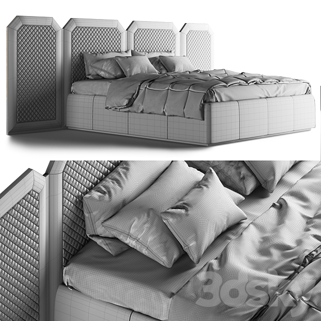 Capital Collection Orion XL Bed 3DSMax File - thumbnail 3