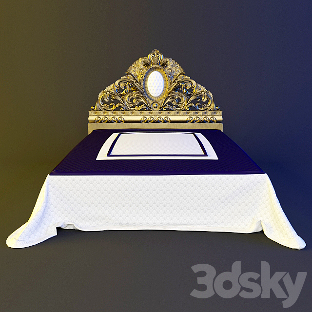 Cappelletti collection OPULENCE bed 3DSMax File - thumbnail 1