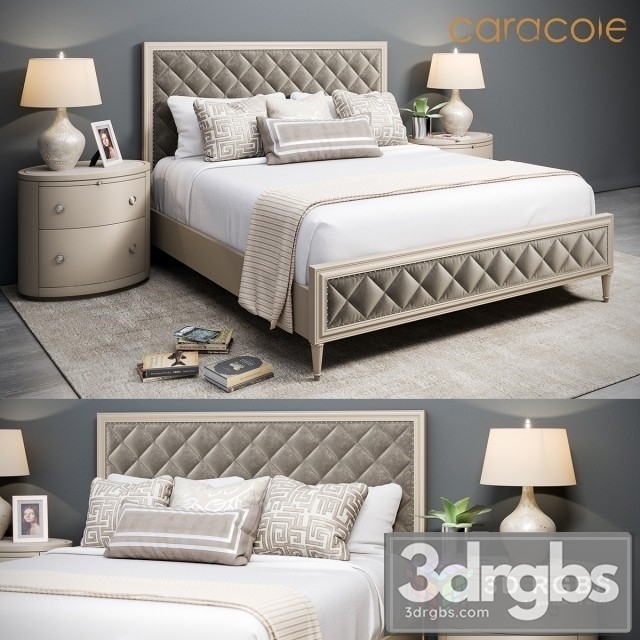 Caracole Diamond Bed 3dsmax Download - thumbnail 1