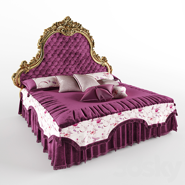 Carlo Asnaghi Bed Sofia 3DSMax File - thumbnail 1