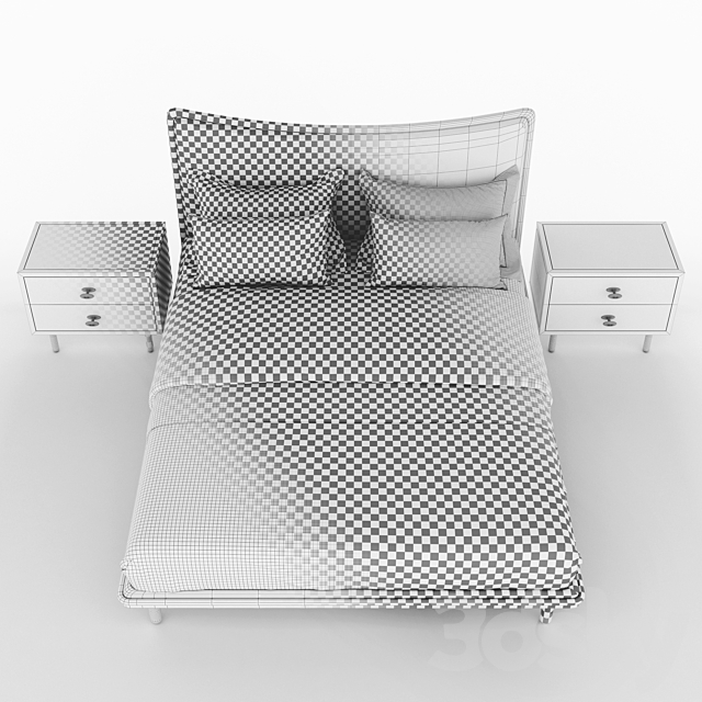 Carlton bed 3DSMax File - thumbnail 5